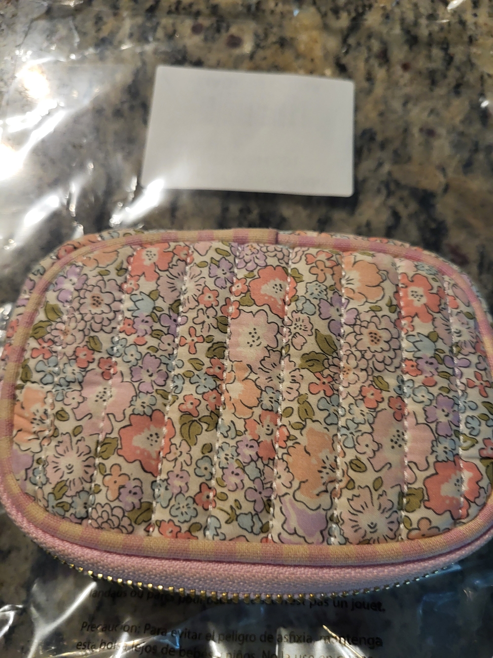 Stoney Clover X Liberty Floral Quilted Zip Micro Pouch - Pink Multi